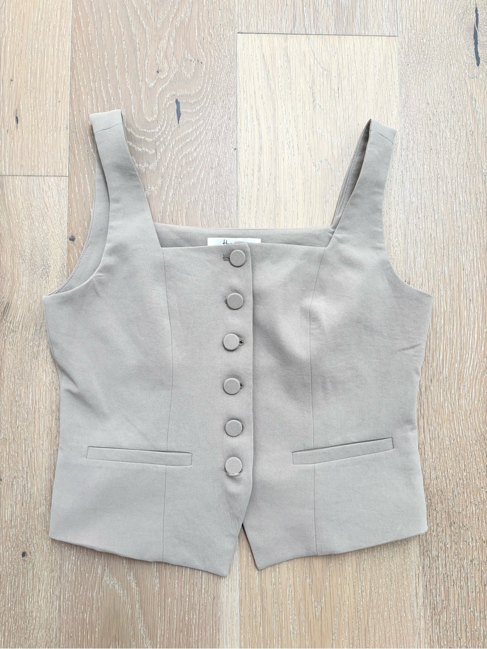 Haver + Blair Tailored Button Up Vest Tank Top - Small